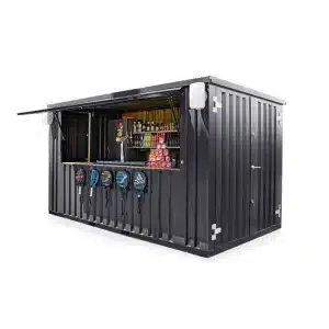 FOCO® XL Demontabele barcontainer 4 x 2 meter 16 ft RAL7021 (Antraciet)