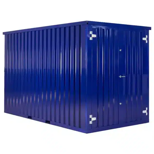 Donkerblauwe container