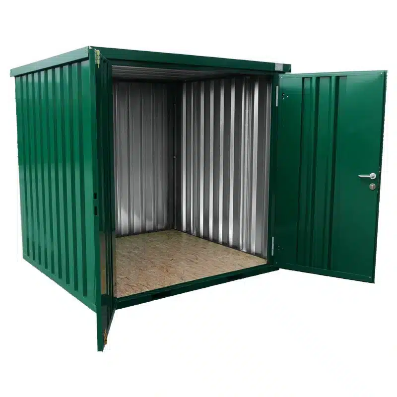 Demontabele container in het groen, product foto
