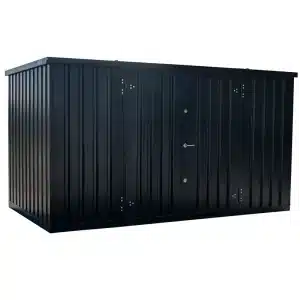 Demontabele Container Zwart 5 x 2 dubbele deur lange zijde