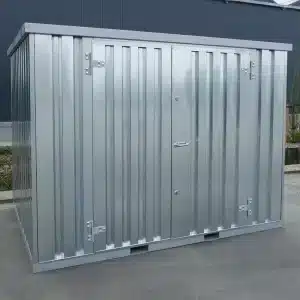 3x2 dubbele deur op de korte zijde gegalvaniseerd