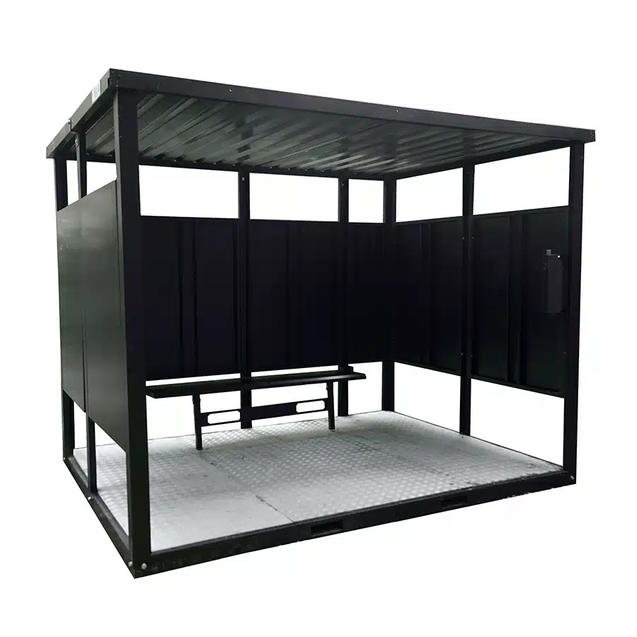 productfoto rookhok 3 meter in het zwart