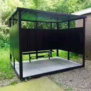 rookhok met achtergrond voor de sfeer