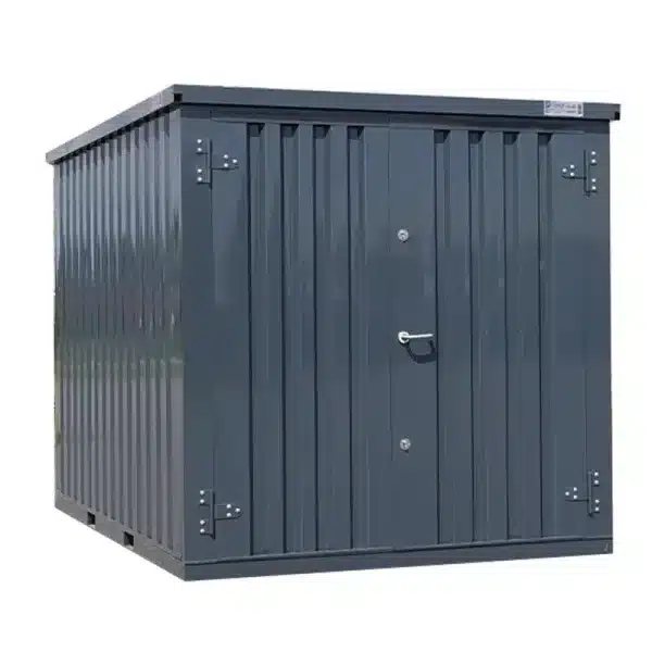 Demontabele Container Antraciet 3 x 2 dubbele deur korte zijde (opgebouwd)